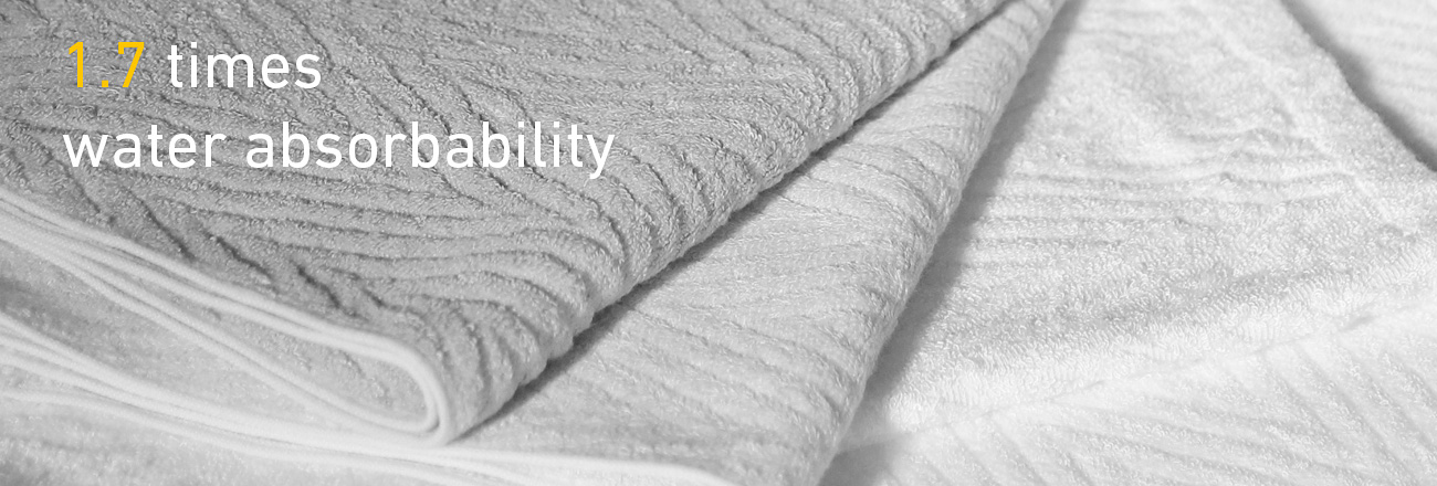 1.7 TIMES THE ABSORPTION OF COTTON