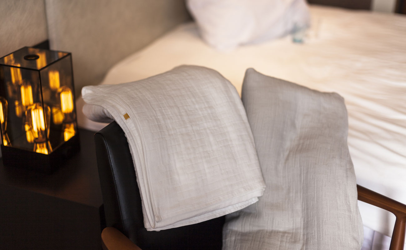 A fresh air feel
In bed with organic gauze