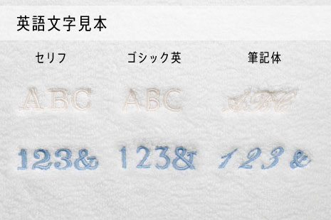 英語文字見本